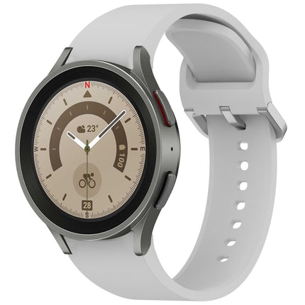 Solid Color Colorful Buckle Quick Release Silicone Watch Band, For Samsung Galaxy Watch 5 40 / 44mm, For Samsung Galaxy Watch 5 Pro, For Samsung Galaxy Watch 4 40 / 44mm, For Samsung Galaxy Watch 4 Classic 46 / 42mm - DealBuddy
