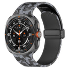 For Samsung Galaxy Watch Ultra 47mm Magnetic Folding Buckle Silicone Watch Band
