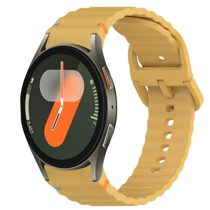 Wavy Grain Stitched Quick Release Silicone Watch Band, For Samsung Galaxy Watch FE 40mm, For Samsung Galaxy Watch 7 44mm, For Samsung Galaxy Watch 7 40mm, For Samsung Galaxy Watch 6 Classic 47mm - DealBuddy