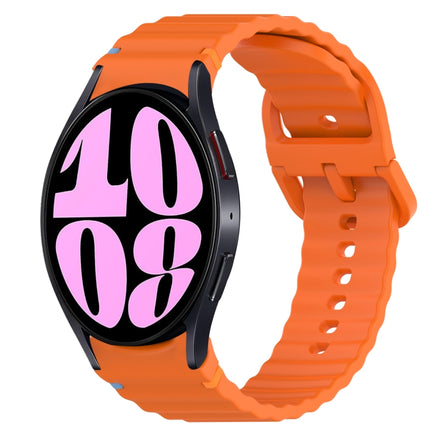 Wavy Grain Stitched Quick Release Silicone Watch Band, For Samsung Galaxy Watch 6 44mm, For Samsung Galaxy Watch 6 40mm, For Samsung Galaxy Watch 6 Classic 43mm, For Samsung Galaxy Watch 5 Pro Golf Edition - DealBuddy