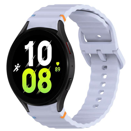 Wavy Grain Stitched Quick Release Silicone Watch Band, For Samsung Galaxy Watch 5 Golf Edition, For Samsung Galaxy Watch 5  44mm, For Samsung Galaxy Watch 5 Pro  45mm, For Samsung Galaxy Watch 5  40mm - DealBuddy