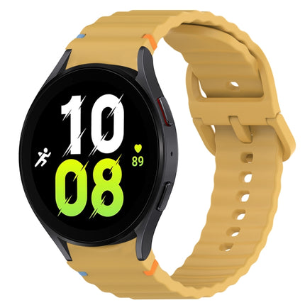 Wavy Grain Stitched Quick Release Silicone Watch Band, For Samsung Galaxy Watch 5 Golf Edition, For Samsung Galaxy Watch 5  44mm, For Samsung Galaxy Watch 5 Pro  45mm, For Samsung Galaxy Watch 5  40mm - DealBuddy