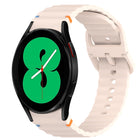 Wavy Grain Stitched Quick Release Silicone Watch Band