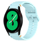 Wavy Grain Stitched Quick Release Silicone Watch Band