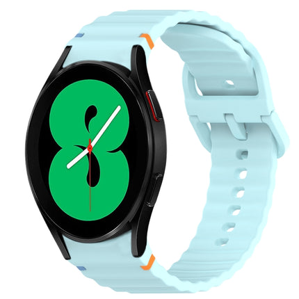 Wavy Grain Stitched Quick Release Silicone Watch Band
