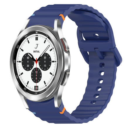 Wavy Grain Stitched Quick Release Silicone Watch Band