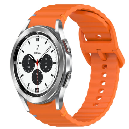 Wavy Grain Stitched Quick Release Silicone Watch Band, For Samsung Galaxy Watch 4 44mm, For Samsung Galaxy Watch 4 40mm, For Samsung  Galaxy Watch 4 Classic 46mm, For Samsung  Galaxy Watch 4 Classic 42mm - DealBuddy