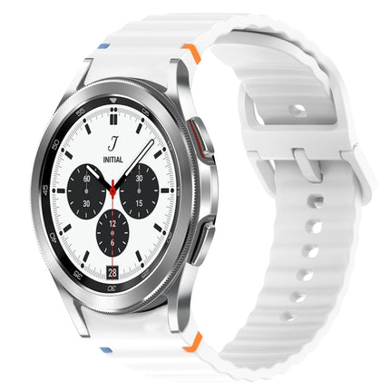 Wavy Grain Stitched Quick Release Silicone Watch Band