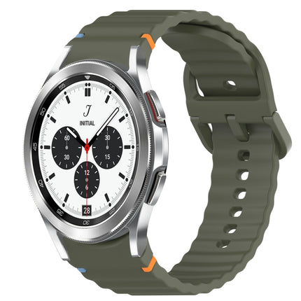 Wavy Grain Stitched Quick Release Silicone Watch Band