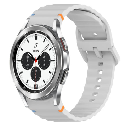 Wavy Grain Stitched Quick Release Silicone Watch Band