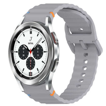 Wavy Grain Stitched Quick Release Silicone Watch Band
