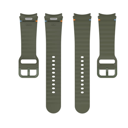 Wavy Grain Stitched Quick Release Silicone Watch Band, For Samsung Galaxy Watch 6 44mm, For Samsung Galaxy Watch 6 40mm, For Samsung Galaxy Watch 6 Classic 43mm, For Samsung Galaxy Watch 5 Pro Golf Edition - DealBuddy