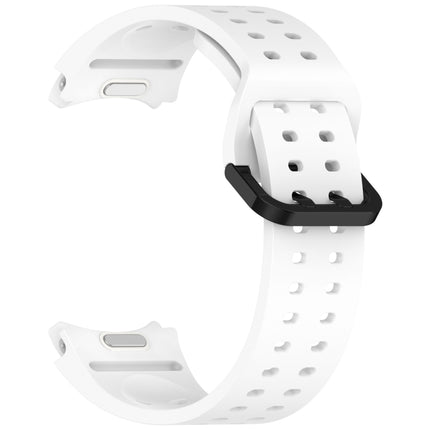 Diplopore Button Quick Release Silicone Watch Band, For Samsung Galaxy Watch FE 40mm, For Samsung Galaxy Watch 7 40 / 44mm, For Samsung Galaxy Watch 6 Classic 43 / 47mm, For Samsung Galaxy Watch 6 40 / 44mm, For Samsung Galaxy Watch 5 40 / 44mm        ...