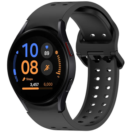 Diplopore Button Quick Release Silicone Watch Band, For Samsung Galaxy Watch FE 40mm, For Samsung Galaxy Watch 7 40 / 44mm, For Samsung Galaxy Watch 6 Classic 43 / 47mm, For Samsung Galaxy Watch 6 40 / 44mm, For Samsung Galaxy Watch 5 40 / 44mm        ...