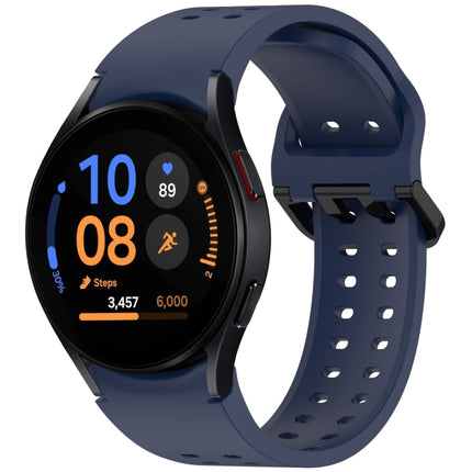 Diplopore Button Quick Release Silicone Watch Band, For Samsung Galaxy Watch FE 40mm, For Samsung Galaxy Watch 7 40 / 44mm, For Samsung Galaxy Watch 6 Classic 43 / 47mm, For Samsung Galaxy Watch 6 40 / 44mm, For Samsung Galaxy Watch 5 40 / 44mm        ...