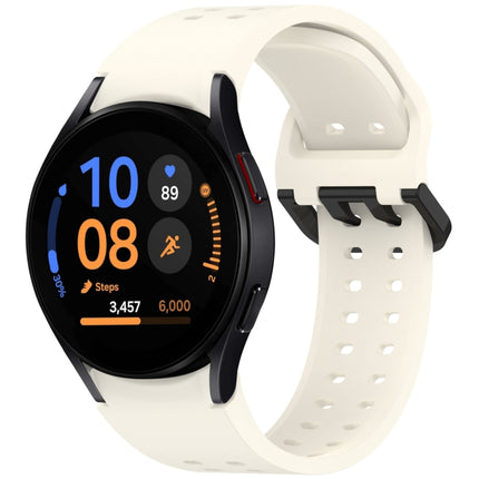 Diplopore Button Quick Release Silicone Watch Band, For Samsung Galaxy Watch FE 40mm, For Samsung Galaxy Watch 7 40 / 44mm, For Samsung Galaxy Watch 6 Classic 43 / 47mm, For Samsung Galaxy Watch 6 40 / 44mm, For Samsung Galaxy Watch 5 40 / 44mm        ...