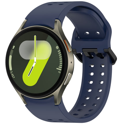 Diplopore Button Quick Release Silicone Watch Band, For Samsung Galaxy Watch FE 40mm, For Samsung Galaxy Watch 7 40 / 44mm, For Samsung Galaxy Watch 6 Classic 43 / 47mm, For Samsung Galaxy Watch 6 40 / 44mm, For Samsung Galaxy Watch 5 40 / 44mm        ...