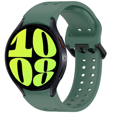 Diplopore Button Quick Release Silicone Watch Band, For Samsung Galaxy Watch FE 40mm, For Samsung Galaxy Watch 7 40 / 44mm, For Samsung Galaxy Watch 6 Classic 43 / 47mm, For Samsung Galaxy Watch 6 40 / 44mm, For Samsung Galaxy Watch 5 40 / 44mm        ...
