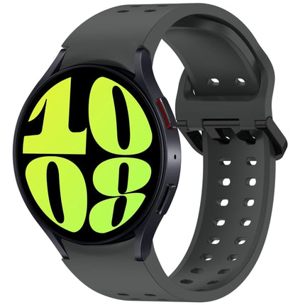 Diplopore Button Quick Release Silicone Watch Band, For Samsung Galaxy Watch FE 40mm, For Samsung Galaxy Watch 7 40 / 44mm, For Samsung Galaxy Watch 6 Classic 43 / 47mm, For Samsung Galaxy Watch 6 40 / 44mm, For Samsung Galaxy Watch 5 40 / 44mm        ...