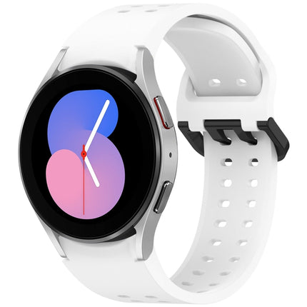 Diplopore Button Quick Release Silicone Watch Band, For Samsung Galaxy Watch FE 40mm, For Samsung Galaxy Watch 7 40 / 44mm, For Samsung Galaxy Watch 6 Classic 43 / 47mm, For Samsung Galaxy Watch 6 40 / 44mm, For Samsung Galaxy Watch 5 40 / 44mm        ...