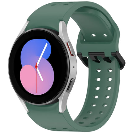 Diplopore Button Quick Release Silicone Watch Band, For Samsung Galaxy Watch FE 40mm, For Samsung Galaxy Watch 7 40 / 44mm, For Samsung Galaxy Watch 6 Classic 43 / 47mm, For Samsung Galaxy Watch 6 40 / 44mm, For Samsung Galaxy Watch 5 40 / 44mm        ...