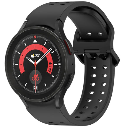 Diplopore Button Quick Release Silicone Watch Band, For Samsung Galaxy Watch FE 40mm, For Samsung Galaxy Watch 7 40 / 44mm, For Samsung Galaxy Watch 6 Classic 43 / 47mm, For Samsung Galaxy Watch 6 40 / 44mm, For Samsung Galaxy Watch 5 40 / 44mm        ...