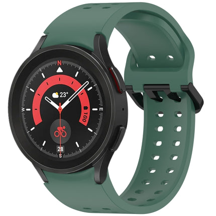 Diplopore Button Quick Release Silicone Watch Band, For Samsung Galaxy Watch FE 40mm, For Samsung Galaxy Watch 7 40 / 44mm, For Samsung Galaxy Watch 6 Classic 43 / 47mm, For Samsung Galaxy Watch 6 40 / 44mm, For Samsung Galaxy Watch 5 40 / 44mm        ...
