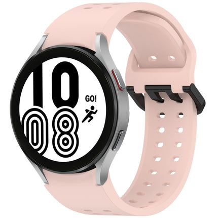 Diplopore Button Quick Release Silicone Watch Band, For Samsung Galaxy Watch 4 40 / 44mm, For Samsung Galaxy Watch 4 Classic 42 / 46mm - DealBuddy