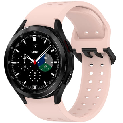 Diplopore Button Quick Release Silicone Watch Band, For Samsung Galaxy Watch 4 40 / 44mm, For Samsung Galaxy Watch 4 Classic 42 / 46mm - DealBuddy