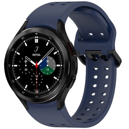 Diplopore Button Quick Release Silicone Watch Band, For Samsung Galaxy Watch 4 40 / 44mm, For Samsung Galaxy Watch 4 Classic 42 / 46mm - DealBuddy