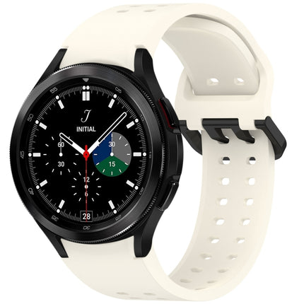 Diplopore Button Quick Release Silicone Watch Band, For Samsung Galaxy Watch 4 40 / 44mm, For Samsung Galaxy Watch 4 Classic 42 / 46mm - DealBuddy