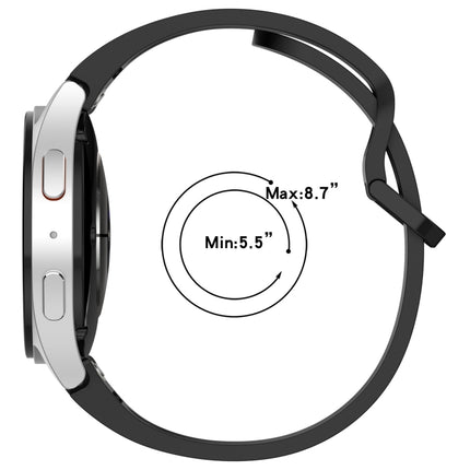Diplopore Button Quick Release Silicone Watch Band, For Samsung Galaxy Watch 4 40 / 44mm, For Samsung Galaxy Watch 4 Classic 42 / 46mm - DealBuddy