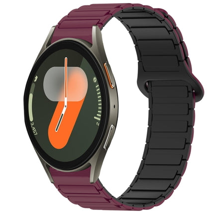 Dual Color Magnetic Buckle Silicone Watch Band, For Samsung Galaxy Watch 7 40 / 44mm - DealBuddy