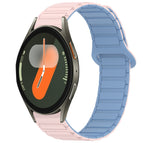 For Samsung Galaxy Watch 7 40 / 44mm / Pink+Blue