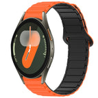 For Samsung Galaxy Watch 7 40 / 44mm / Orange+Black