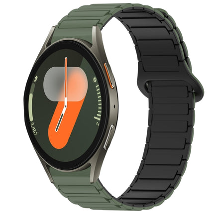 Dual Color Magnetic Buckle Silicone Watch Band, For Samsung Galaxy Watch 7 40 / 44mm - DealBuddy