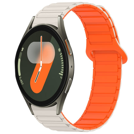 Dual Color Magnetic Buckle Silicone Watch Band, For Samsung Galaxy Watch 7 40 / 44mm - DealBuddy