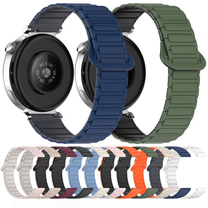 Dual Color Magnetic Buckle Silicone Watch Band, For Samsung Galaxy Watch 7 40 / 44mm - DealBuddy