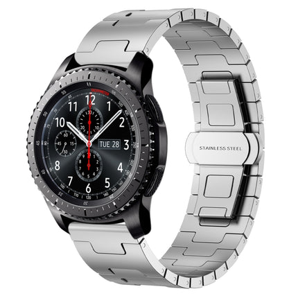 Titanium Alloy 22mm Metal Watch Band, For Samsung Galaxy Gear S3 Frontier, For Samsung Galaxy Watch 3 45mm, For Samsung Galaxy Gear S3 Classic, For Samsung Galaxy Watch 46mm - DealBuddy