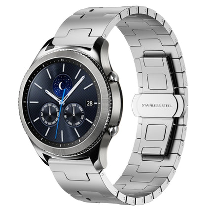 Titanium Alloy 22mm Metal Watch Band, For Samsung Galaxy Gear S3 Frontier, For Samsung Galaxy Watch 3 45mm, For Samsung Galaxy Gear S3 Classic, For Samsung Galaxy Watch 46mm - DealBuddy