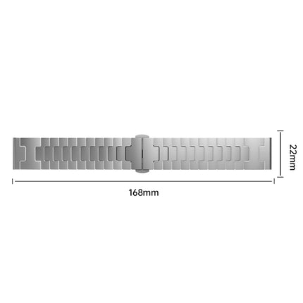 Titanium Alloy 22mm Metal Watch Band, For Samsung Galaxy Gear S3 Frontier, For Samsung Galaxy Watch 3 45mm, For Samsung Galaxy Gear S3 Classic, For Samsung Galaxy Watch 46mm - DealBuddy
