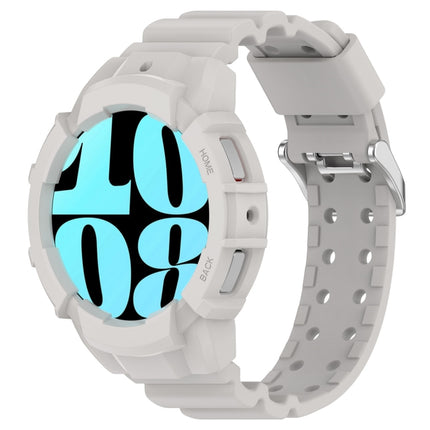 Armor Silicone Watch Band with Watch Case Set, For Samsung Galaxy Watch 7 44mm, For Samsung Galaxy Watch 7 40mm - DealBuddy