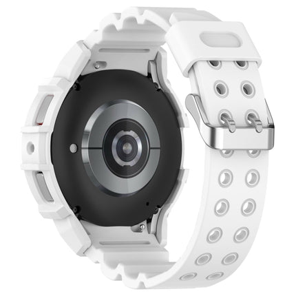 Armor Silicone Watch Band with Watch Case Set, For Samsung Galaxy Watch 7 44mm, For Samsung Galaxy Watch 7 40mm - DealBuddy