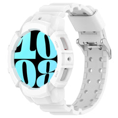 Armor Silicone Watch Band with Watch Case Set, For Samsung Galaxy Watch 7 44mm, For Samsung Galaxy Watch 7 40mm - DealBuddy