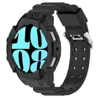 Armor Silicone Watch Band with Watch Case Set, For Samsung Galaxy Watch 7 44mm, For Samsung Galaxy Watch 7 40mm - DealBuddy