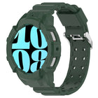 Armor Silicone Watch Band with Watch Case Set, For Samsung Galaxy Watch 7 44mm, For Samsung Galaxy Watch 7 40mm - DealBuddy