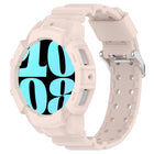 Armor Silicone Watch Band with Watch Case Set, For Samsung Galaxy Watch 7 44mm, For Samsung Galaxy Watch 7 40mm - DealBuddy
