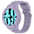 Armor Silicone Watch Band with Watch Case Set, For Samsung Galaxy Watch 7 44mm, For Samsung Galaxy Watch 7 40mm - DealBuddy