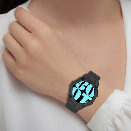 Armor Silicone Watch Band with Watch Case Set, For Samsung Galaxy Watch 7 44mm, For Samsung Galaxy Watch 7 40mm - DealBuddy