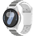 For Samsung Galaxy Watch 20mm / White + Gray
